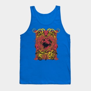 framed screaming animal skull vintage Tank Top